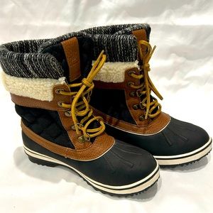 GLOBALWIN Women's Waterproof Winter Boots Size 7- LIKE NEW!!!!